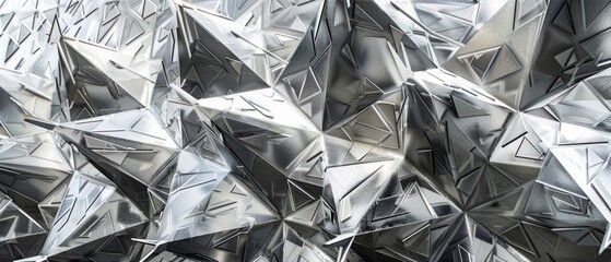 abstract architectural drawings featuring silver metal ceilings with intricate pyramid or spike patterns, 'Menara Keagungan Limboto'