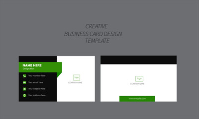 Creative modern minimal name card and business card template design 