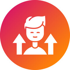 Personal Growth Vector Icon Design