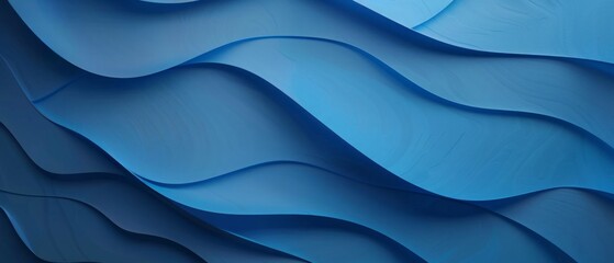 Obraz premium Abstract texture blue color strip wave paper line copy space background.