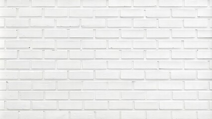 Obraz premium White Brick Wall Texture - Seamless Background