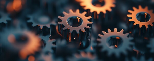 Meshing Gears: An Abstract Representation of Precision and Mechanism