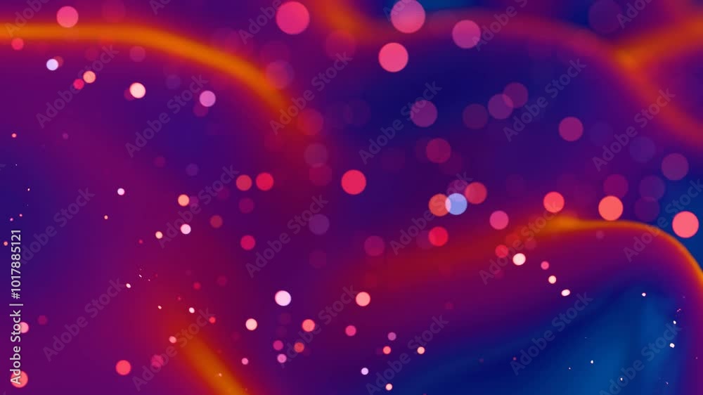 Poster Abstract background with colorful bokeh lights and smooth gradients