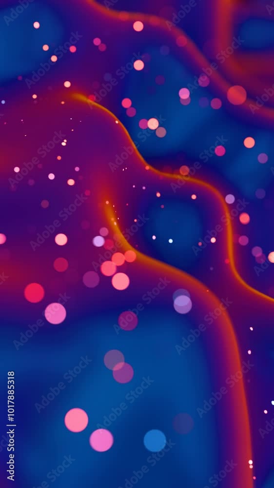 Poster Abstract background with colorful bokeh lights and smooth gradients
