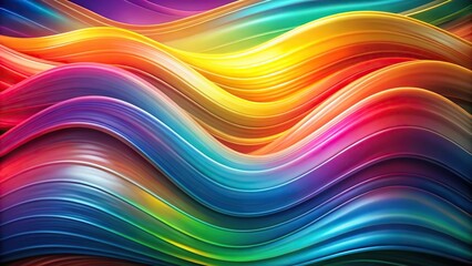 Obraz premium Abstract background with colorful wavy shapes creating a silhouette