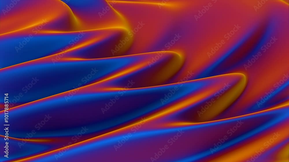 Aufkleber Abstract smooth background with blue and orange gradients