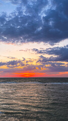 sunrise on the sea