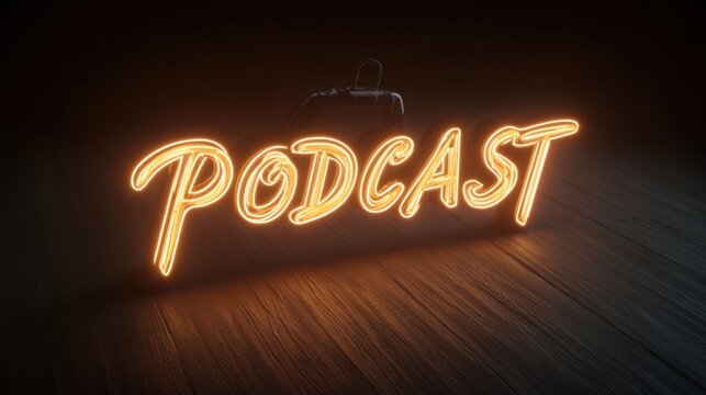 Illuminate Your Brand: Creative Podcasting with Neon Lights for Engaging Audio Content