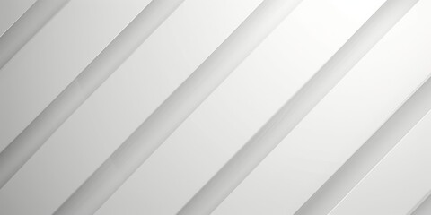 White abstract background with diagonal lines pattern and shadow. Simple grey stripes texture. Modern futuristic concept. Suit for poster, cover, banner, brochure, business, website, Generative AI
