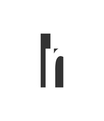 LR creative geometric initial based modern and minimal logo. Letter l r trendy fonts.