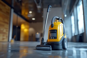 Fototapeta premium Vacuum Cleaner for Professional Construction Dust Removal Services