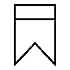 Bookmark Vector Line Icon Design