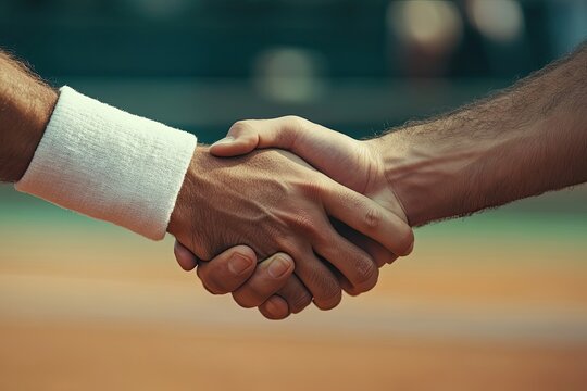 Close-up of Two Hands Shaking in a Friendly Gesture