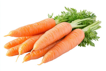 Carrots isolated on a white background.