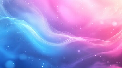 Obraz premium Abstract Gradient Background with Swirling Lines and Glowing Particles