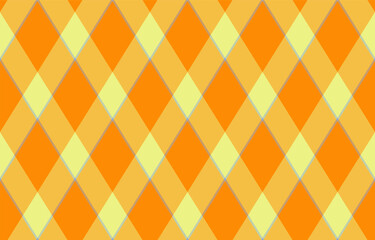 Argyle pattern of geometric rhombus. Harlequin check wallpaper design. Classic diamond shaped textile material for web background, print fabric clothing, sweater, wrapping paper, gift card, invitation