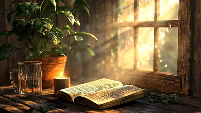 Bible reading and hands with book and religion study at home for worship and spiritual support Faith christian knowledge