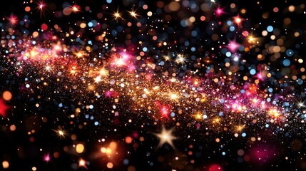 Obraz premium Sparkling Lights and Galaxy