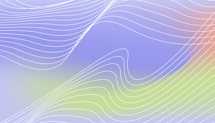 Soft gradient pastel background with purple and green tint, smooth wavy lines texture