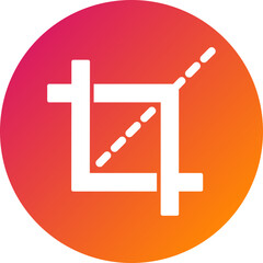 Crop Tool Vector Icon