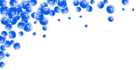 Vitamin C round capsules scattered randomly.