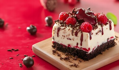 Black Forest Cheesecake Delight, Generative AI