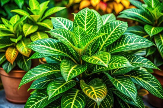 Lush Green Planton with Vibrant Leaves in a Natural Setting Ideal for Home Decor and Gardening Use