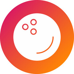 Bowling Ball Vector Icon
