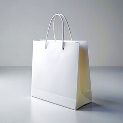 Shopping bag mockup. white blank paper bags. shopping product package for corporate brand template.