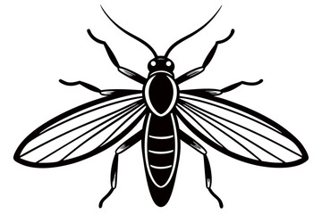 Create insect icon line art Vector Art Illustration