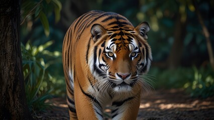 Obraz premium Wild Bengal Tiger in Natural Surroundings