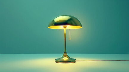 lamp on the table
