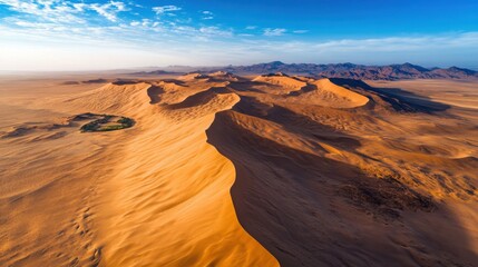 sunset over the desert