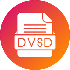 DVSD File Format Vector Icon Design