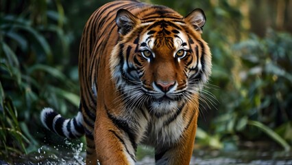 Fototapeta premium Majestic Bengal Tiger in the Wild