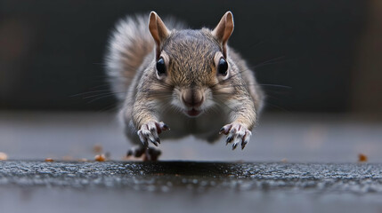 Fototapeta premium Squirrel Reaching Out.