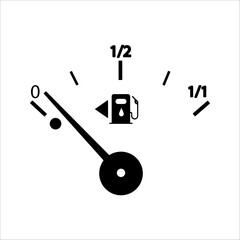 Fuel indicators gas meter. Gauge vector tank full icon. Car dial petrol gasoline dashboard.