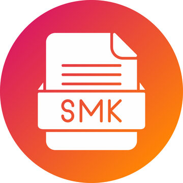 SMK File Format Vector Icon Design