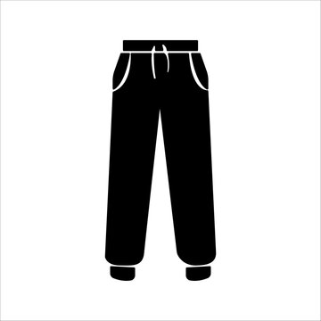 recommend clip art: Trousers icon. linear style sign for mobile concept and web design. Sports pants outline vector icon. Symbol, logo illustration. Vector graphics