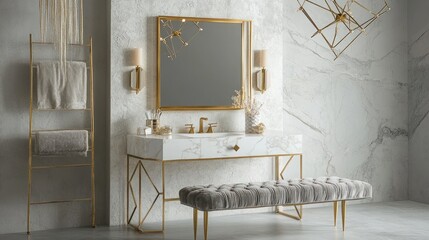 interior of bathroom