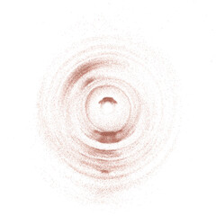 3D rendering of scattered sand granules or fine dirt in circular or spherical motion on transparent background 