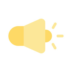 A speaker symbolizing sound, announcements, or broadcasting
