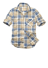 Plaid check shirt for summer season with soft finish.