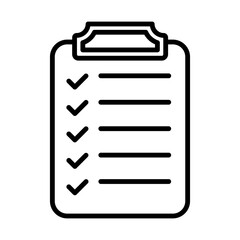 Checklist line icon