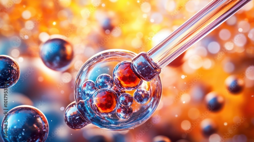 Poster exploring the fascinating world of molecular chemistry a glimpse into atomic interactions