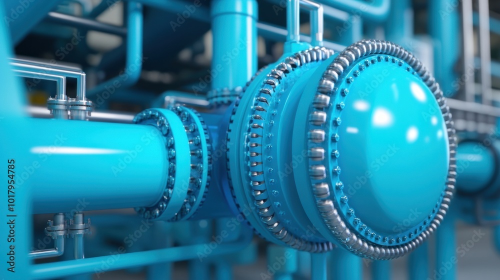 Poster Industrial Pipeline System Advanced Engineering Solutions for Efficiency and Performance