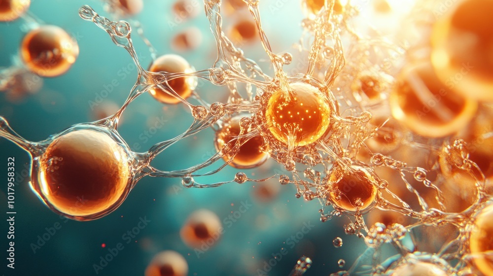 Fototapete exploring the intricacies of cellular structures a journey into the world of microscopic life