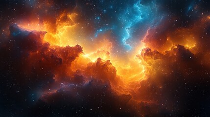 Naklejka premium Cosmic Nebula