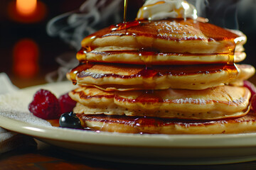 pancakes with chocolate