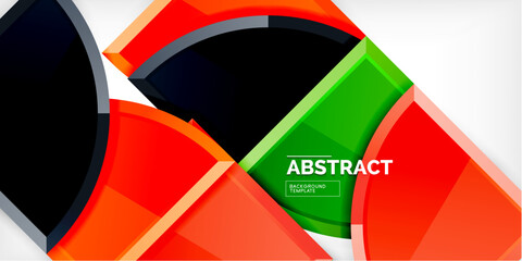 Triangle circles background. Vector Illustration For Wallpaper, Banner, Background, Card, Book Illustration, landing page